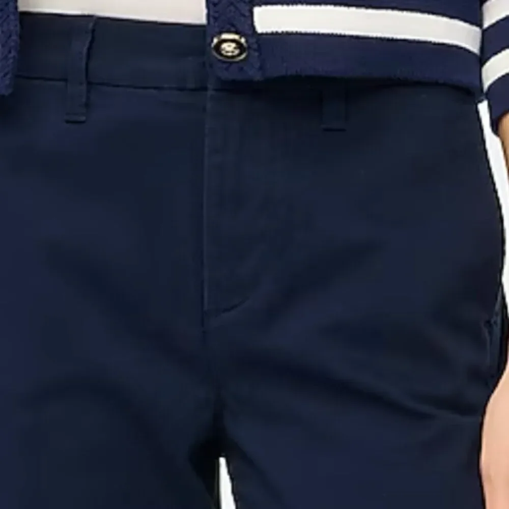 J. Crew Factory High-rise girlfriend chino pant Navy blue EUC size 0 - Picture 4 of 13